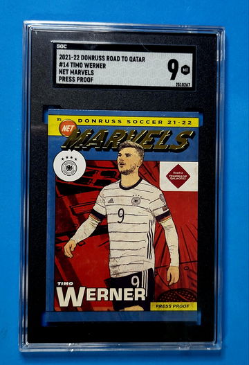 2021-22 Donruss Soccer Timo Werner Marvels Press Proof #14