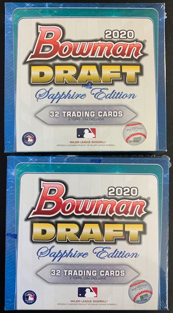 2020 Bowman Draft Sapphire 2 Box Lot (Factory Sealed)