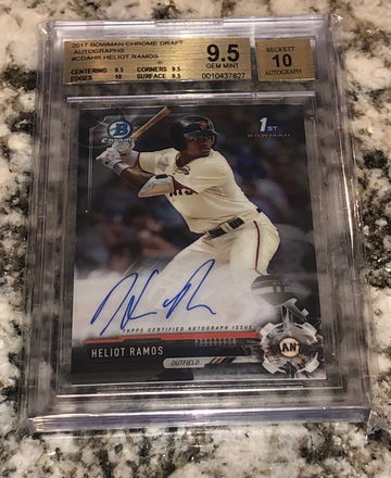 2017 Bowman Chrome Draft Heliot Ramos Auto