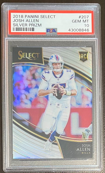 2018 Josh Allen Panini Select Silver Prizm PSA 10
