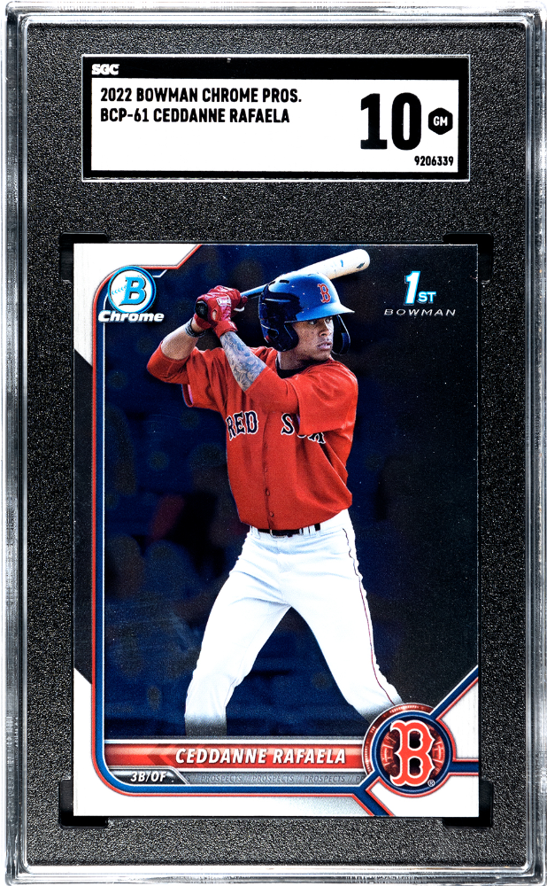 2022 Bowman Ceddanne Rafaela #BCP-61 CHROME Prospect SGC 10 GEM MINT