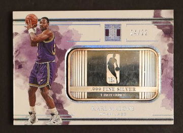 2018 Panini Impeccable Karl Malone Fine Silver /22 #83