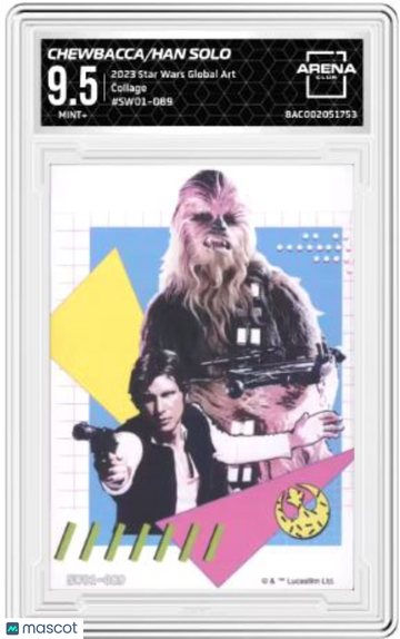 2023 Star Wars Global Art Han Solo #SW01-069 Arena Club 9.5