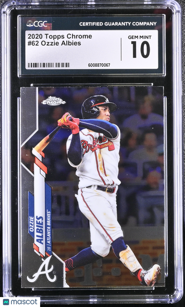 2020 Topps Chrome Ozzie Albies #62 CGC 10
