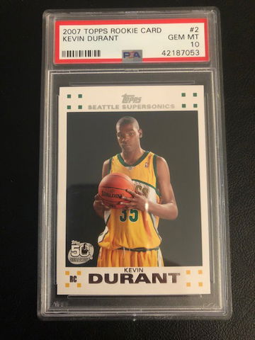Kevin Durant PSA 10 Topps RC 