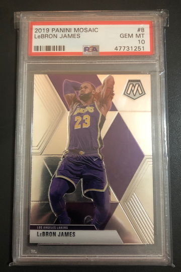 Lebron James Panini Mosaic Base PSA 10 8