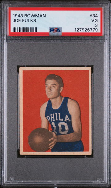1948 Bowman Joe Fulks #34 PSA 3