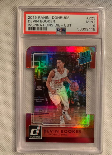 2015 Donruss Devin Booker Red Die Cut /99 PSA 9 Mint 