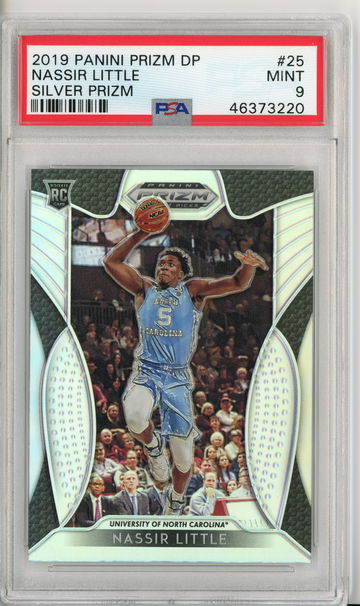 2019-20 Panini Prizm Draft Picks Nassir Little Silver Prizm Rookie PSA 9 MINT