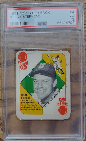 1951 Topps Verne Stephens PSA 3
