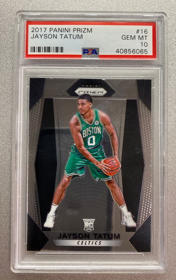 JAYSON TATUM 2017 PANINI PRIZM ROOKIE PSA 10 GEM MINT 
