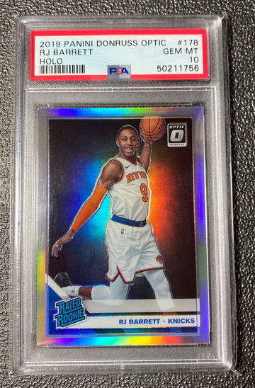 2019 Panini Donruss Optic RJ BARRETT HOLO PSA 10 GEM MINT