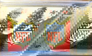 CHARLES SIMS/ JAMEIS WINSTON 2015 IMMACULATE #1/1 NFL LOGO SHIELD ROOKIE BGS 9