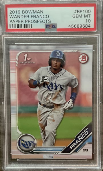 2020 Bowman Wander Franco Paper Prospects PSA 10 Gem-Mint 