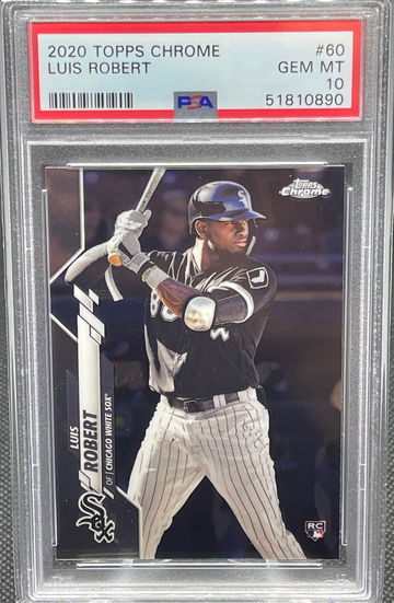 Luis Robert RC 2020 Topps Chrome PSA 10