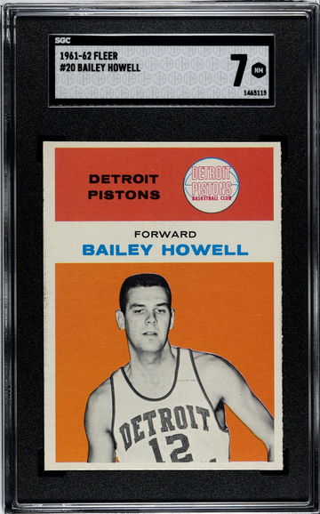 1961 Fleer #20 Bailey Howell SGC 7 (BillsGridironGreats)