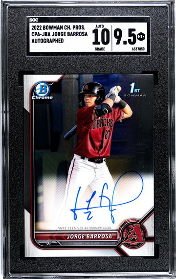 2022 Bowman Chrome Jorge Barrosa AutoCPA-JBA