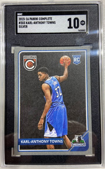 2015-16 Panini Complete SILVER Rookie Karl Anthony Towns SGC 10 GEM MINT