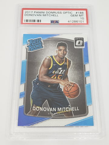 2017-18 Optic Donovan Mitchell RC PSA 10