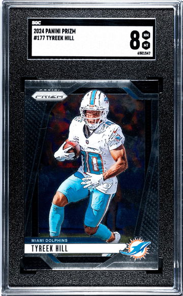 2024 Panini Prizm #177 Tyreek Hill SGC 8