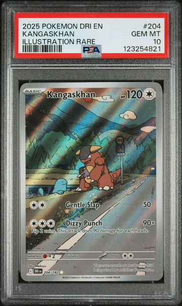 2025 Pokemon Scarlet and Violet Destined Rivals Illustration Rare Kangaskhan #204 PSA 10