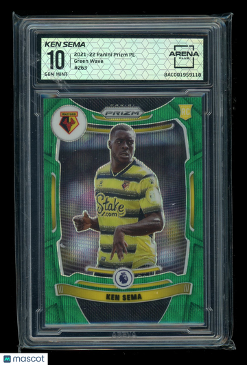 2021-22 Panini Prizm Green Wave Ken Sema #263 RC Arena Club 10