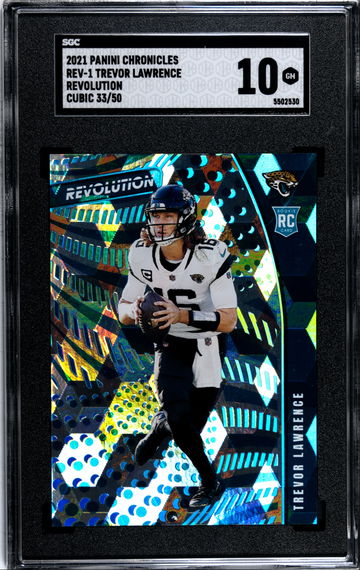 2021 Panini Chronicles Revolution Trevor Lawrence Rev-1 Cubic #/50 SGC 10