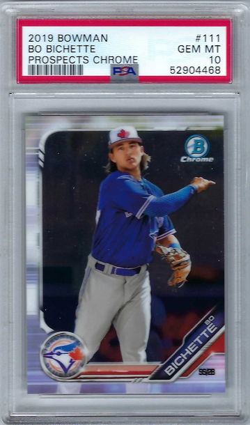 2019 Bowman Chrome Prospects Bo Bichette #BCP-111 *PSA 10* Toronto Blue Jays 