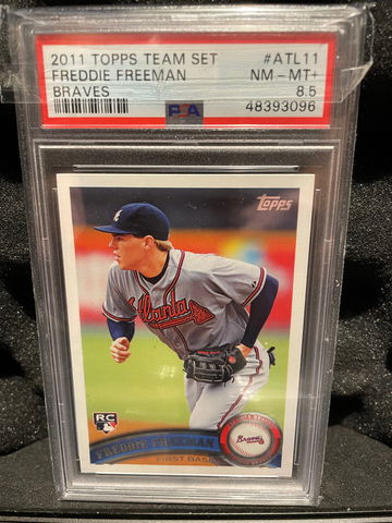 2011 Topps Team Set Freddie Freeman RC psa 8.5 ATL11