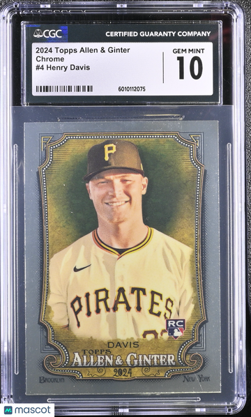 2024 Topps Allen & Ginter Henry Davis #4 Chrome CGC 10