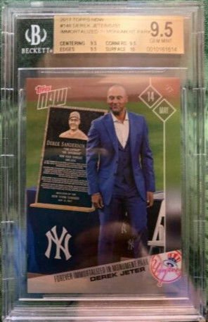 2017 Topps Now Immortalized in Monument Park Derek Jeter BGS 9.5 Gem Mint