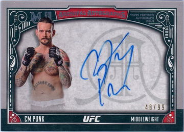 2016 Topps UFC Museum Collection Archival Autographs CM Punk #AA-CP Auto /99