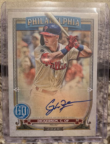 2020 Topps Gypsy Queen Corey Dickerson auto