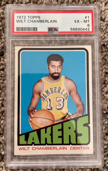 1972 Topps Wilt Chamberlain PSA 6
