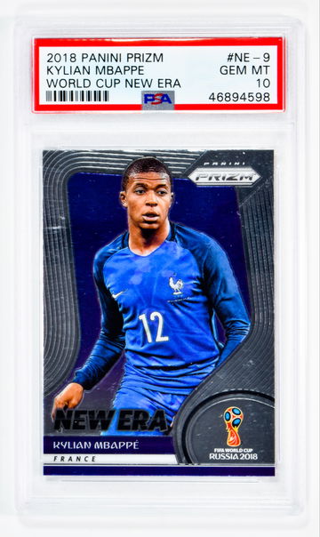 2018 Kylian Mbappe Panini Prizm World Cup  New Era  #NE-9 PSA 10