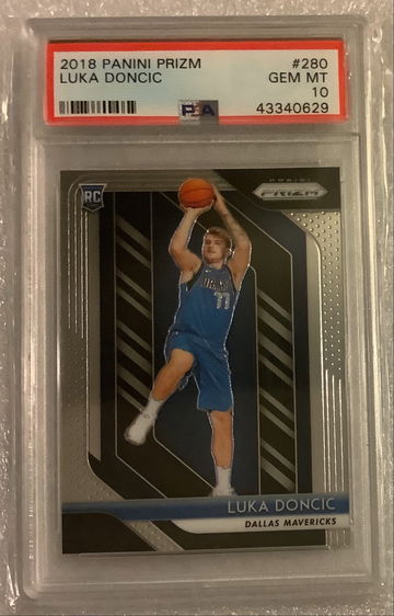 2018 Prizm Luka Doncic Rookie Rc #280 Psa 10 Gem Mint Dallas 