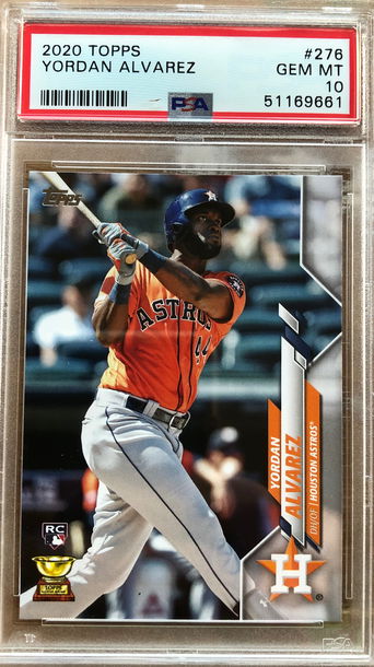 2020 Topps Yordan Alvarez PSA 10