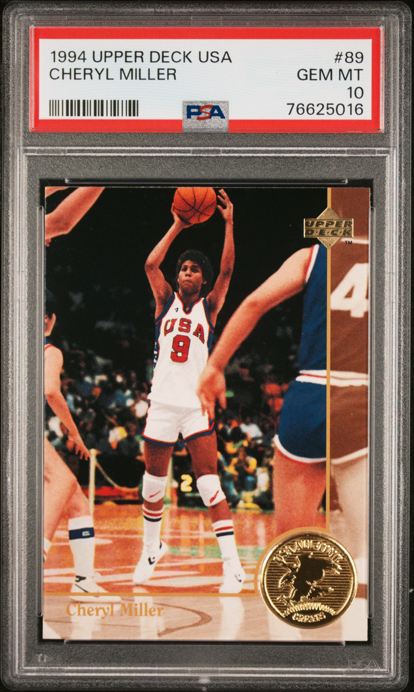 Cheryl Miller 1994 Upper Deck Usa Basketball  Rookie #89 PSA 10