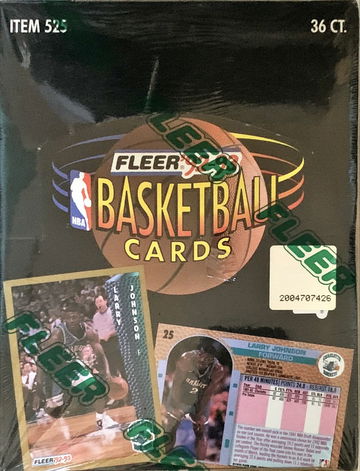 1992-93  Fleer Basketball Factory Sealed Wax Box