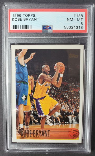 1996 Topps Kobe Bryant #138 PSA 8 NM-MT