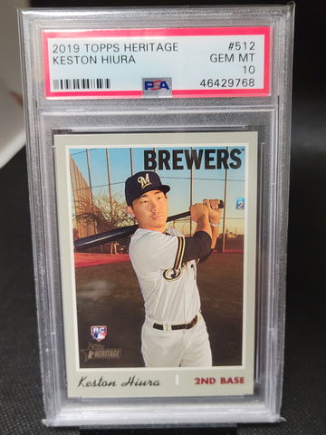 2019 Topps Heritage Keston Hiura Psa 10