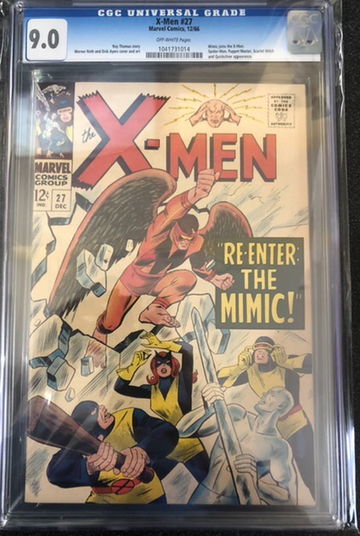 X-Men #27 CGC 9.0 Mimic Joins X-Men Off White Pages 
