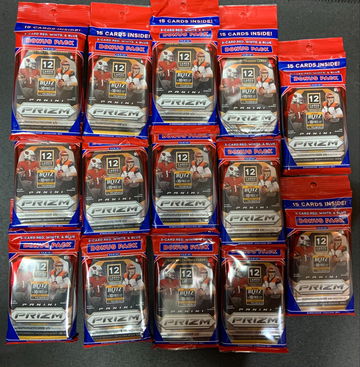 14 (fourteen) 2020 Panini Prizm NFL Football Cello Fat Packs Brand New Factory Sealed