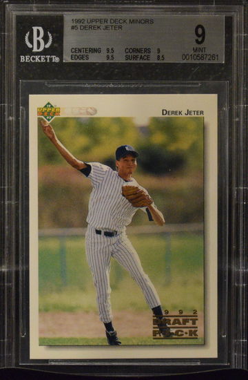 1992 Upper Deck Minors #5 Derek Jeter BGS 9