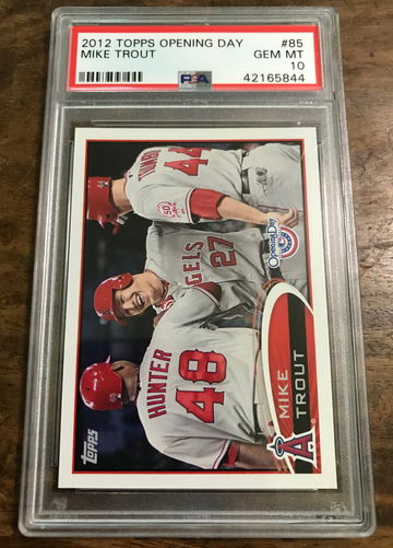 2012 TOPPS OPENING DAY MIKE TROUT PSA 10 GEM MINT