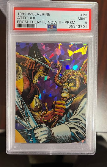 1992 Wolverine Attitude From then til now II Prism PSA 9