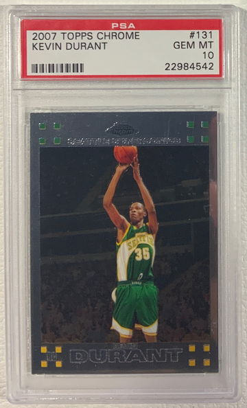 2007-08 Topps Chrome Kevin Durant PSA 10