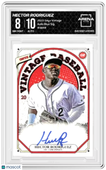 2023 Onyx Vintage Hector Rodriguez #VAHR Auto Blue Arena Club 8 Auto 10