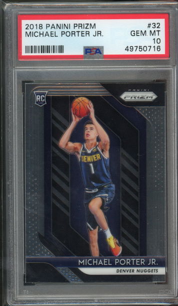 2018 Prizm Michael Porter Jr PSA 10