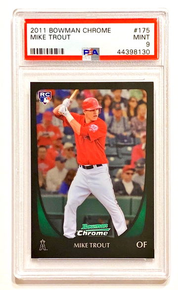 2011 Bowman Chrome Mike Trout #175 Rookie PSA 9 Mint